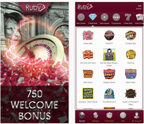 ruby fortune casino app